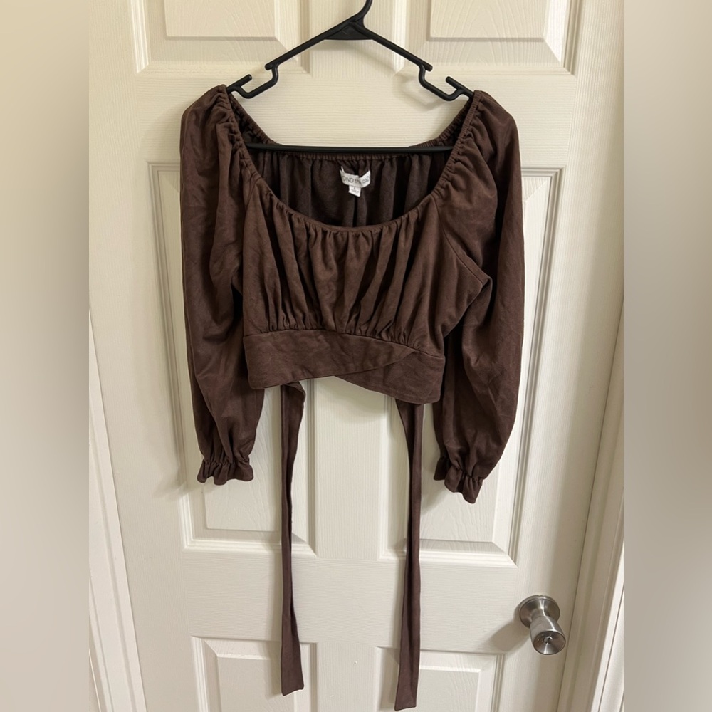 From buckle size L crop top